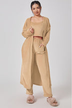 Trendy 3 Piece Warm Cozy Pajama Set