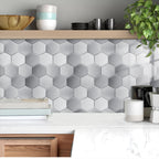 Hexagon Mosaic Tile Sticker Kitchen Backsplash