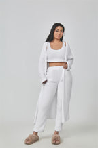 Trendy 3 Piece Warm Cozy Pajama Set